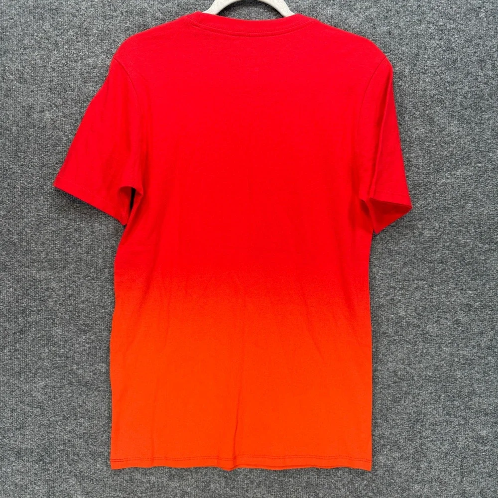 Nike Air Shirt Mens Small Red Orange Ombre Nike Air Swoosh Graphic‎ Tshirt